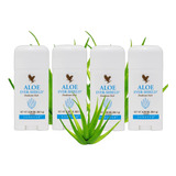 Kit 4 Desodorante Natural Aloe Vera Forever Ever Shield