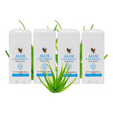 Kit 4 Desodorante Natural Aloe Vera