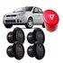 Kit 4 Difusor Ar Fiesta Preto E Lente Pisca Alerta