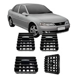 Kit 4 Difusor Ar Vectra 1997 A 2005 Central E Lateral Preto