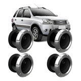 Kit 4 Difusor Saida Ar Central Lateral Ford Ecosport Prata