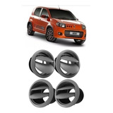 Kit 4 Difusor Saida Ar Fiat Uno Vivace Way Attractive Cinza