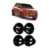 Kit 4 Difusor Saida Ar Fiat Uno Vivace Way Attractive Preto