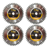 Kit 4 Disco Serra Circular Lamina 7 1 4 40 Dentes P madeira