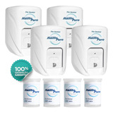 Kit 4 Dispenser C 4 Refil Fio Dental 500m Limpeza Banheiro