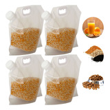 Kit 4 Dispenser Grãos Cereal Organizador Geladeira Armário