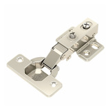 Kit 4 Dobradiça Amortecedor Armário Móveis 35mm Slow Reta