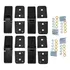 Kit 4 Dobradiças Externas Tampa Capô Motor Puma Buggy Preta