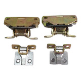 Kit 4 Dobradiças Limitador Inferior Superior Porta Uno Elba