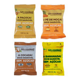 Kit 4 Doces Uncooked Sem Açúcar Paçoca Pé De Moça Cocada