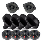 Kit 4 Driver 4 Cornetas 2 Super Tweeter Compet 900w