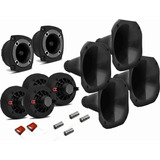 Kit 4 Driver Corneta Curta + 2 Super Tweeter 720w Rms Orion