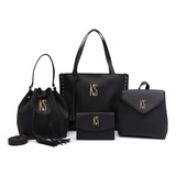 Kit 4 Em 1 Bolsa Grande Saco Mochila E Porta Documentos