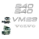 Kit 4 Emblema 240 Da Cabine Volvo Vm 240 2004 2009 20491081