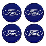 Kit 4 Emblema Calota Ford Fiesta