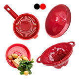 Kit 4 Escorredor De Alimento Multiuso Arroz Macarrão Legumes