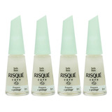 Kit 4 Esmalte Risque Care Seda Base Preparação 8ml