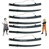 Kit 4 Espadas Ninja Infantil Com Bainha Katana Brinquedo Samurai