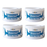 Kit 4 Esparadrapo Branco Impermeável 2 5cm X 4 5m Fino