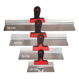 Kit 4 Espatulas Para Gesso Massa Corrida Rolada E Drywall