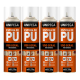 Kit 4 Espuma Expansiva Pu 500ml Uso Geral Universal Janelas