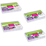 Kit 4 Estojos Organizador 2 G 2 M Divisória Pesca Parafusos