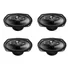 Kit 4 Falantes Pentaxial Pioneer 6x9 Ts-a6997s 150w 4 Ohms Cor Preto