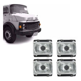 Kit 4 Farol Caminhão Mercedes Benz 1113 1313 1513 2213 2220
