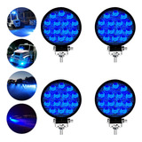 Kit 4 Farol Led Blue Spot Empilhadeira Luz Azul Pulverizador