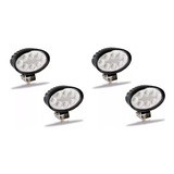 Kit 4 Farol Milha 8 Led