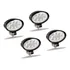 Kit 4 Farol Milha 8 Led 24w 12v 24v Oval Carro Trator