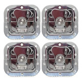 Kit 4 Fecho Borboleta Pequeno P Case Porta Cadeado Cromado