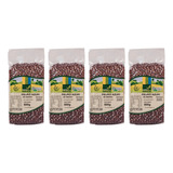 Kit 4 Feijão Azuki Orgânico À Vácuo Coopernatural 500g