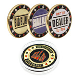 Kit 4 Fichas Poker Luxo Dealer