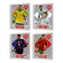 Kit 4 Figurinhas Pratas Raras Legend Extra Sticker Messi Cr7