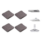 Kit 4 Filtro Manta Depurador Exaustor Coifa Uso Universal