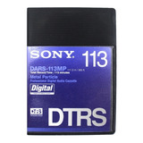 Kit 4 Fita Áudio Digital Hi8 Dtrs Sony Dars 113mp 113 Minuto
