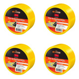 Kit 4 Fitas Demarcação De Solo 50mm X 30m 3m