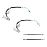 Kit 4 Flexivel De Freio Dianteiro E Traseiro Escort Zetec