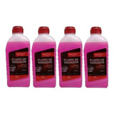 Kit 4 Fluido Aditivo Do Radiador Renault Fluence Rosa Motrio
