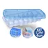 Kit 4 Formas De Gelo Com Tampa Livre De Bpa Empilhavel Cor Azul celeste