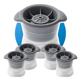 Kit 4 Formas De Gelo Redonda Esfera Grande Para Drink Whisky
