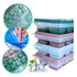 Kit 4 Formas De Gelo Silicone Com Tampa Enche Fácil Sortidas