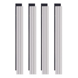 Kit 4 Formas Molduras Rodateto Rodape 1 Metro Pol mo0015