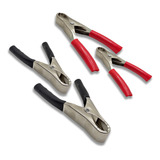 Kit 4 Garras Jacare Prendedor Cabo De Bateria Chupeta 20a