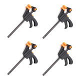 Kit 4 Grampo Marcenaria Aperto Rápido Reforçado 150mm 6 Pol