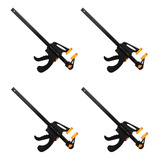 Kit 4 Grampo Marcenaria Aperto Rápido Reforçado 200mm 8 Pol