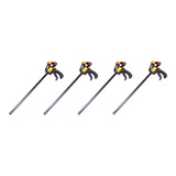 Kit 4 Grampo Marcenaria Aperto Rápido Reforçado 450mm 18 Pol