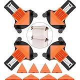 Kit 4 Grampos De Canto Aperto Angulares 60--90--120- Graus Sargento Marceneiro Esquadro