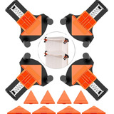 Kit 4 Grampos De Canto Aperto Angulares 60  90  120  Graus